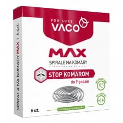 Sposób na komary i meszki VACO MAX spirala Stop komarom 6 szt.